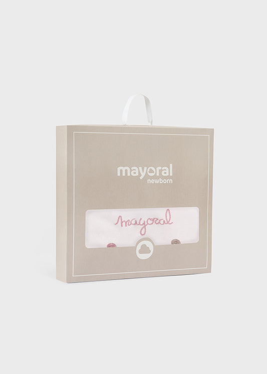 Mayoral Soft Blanket in Pink Or Cream AW25