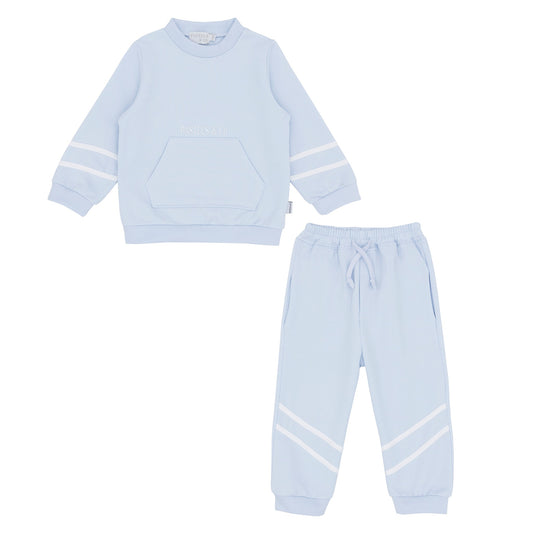 Pastels & Co Boys Blue Sweatshirt & Joggers Set AW25 Miller