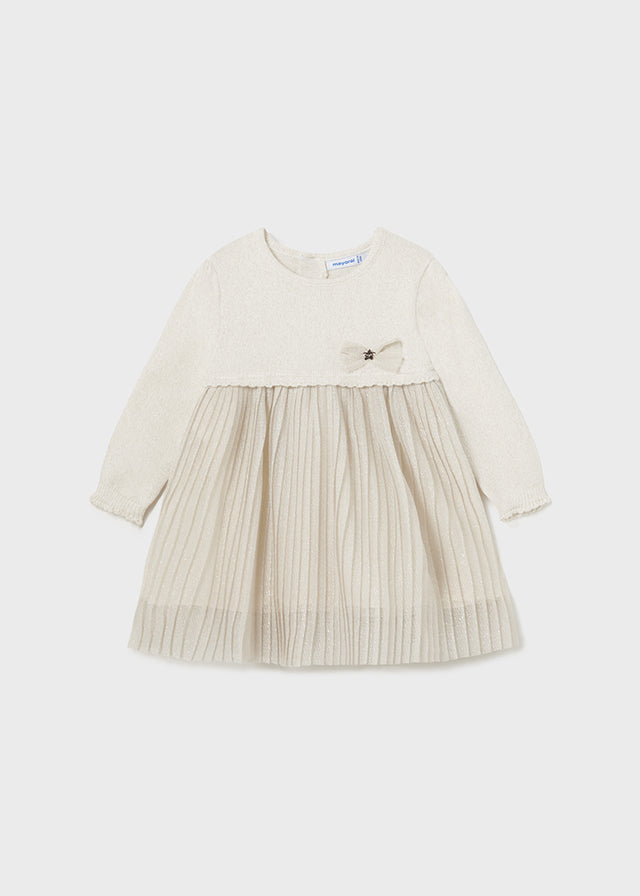 Mayoral Girls Champagne Dress AW24