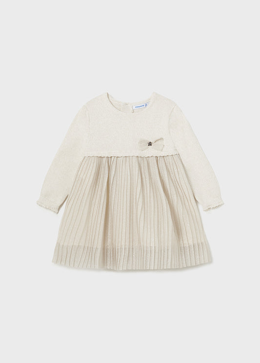 Mayoral Girls Champagne Dress AW24