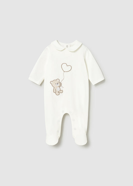 Mayoral Girls Cream Baby grow SS26