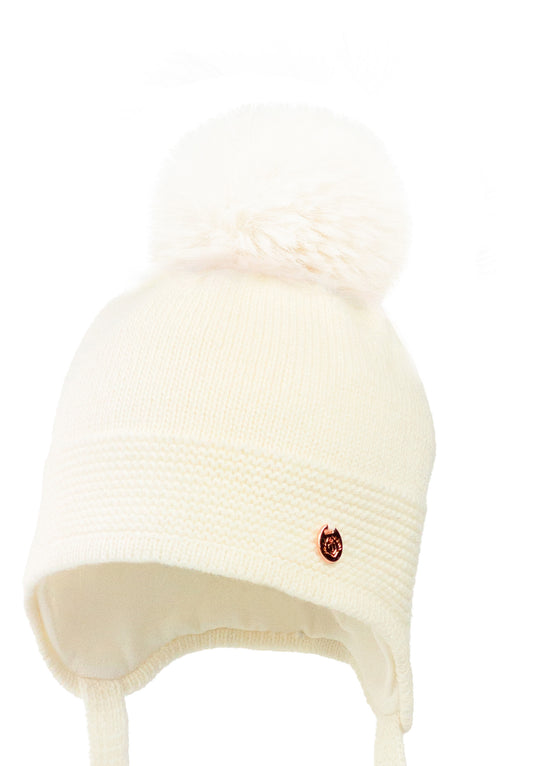 Jamiks Soft Cream Fluffy Pom Hat (Balacar II)