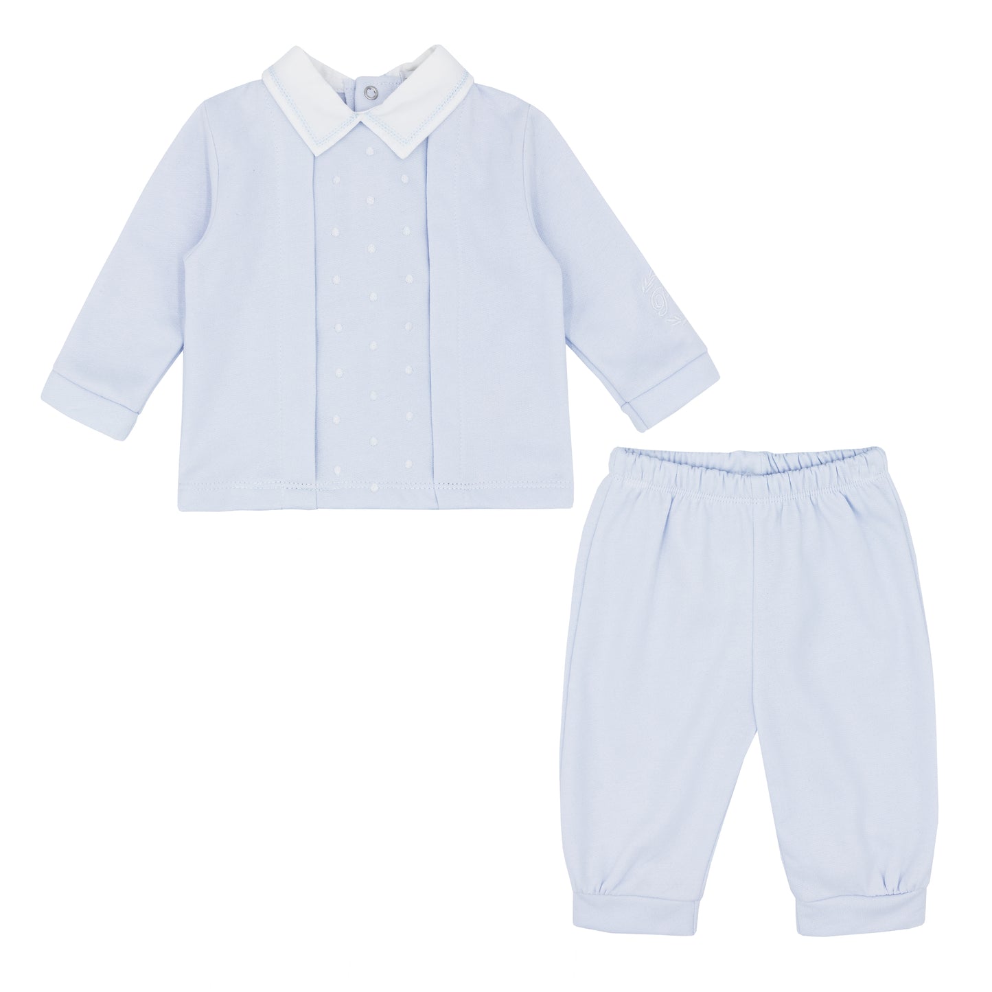 Pastels & Co Boys Sky Blue 2 Piece Trouser Set (Adam) SS25