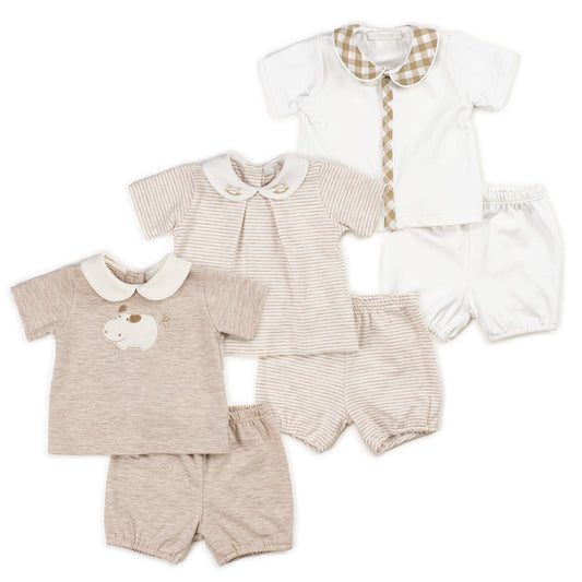 Coccodé Unisex Beige 2 Piece Bloomer Set (Various Designs) SS24