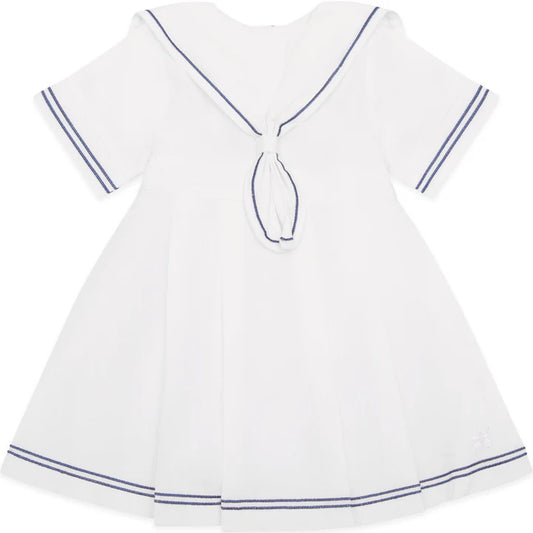 Emile Et Rose Girls Linen Sailors Dress And Hat (Jocelyn) SS25