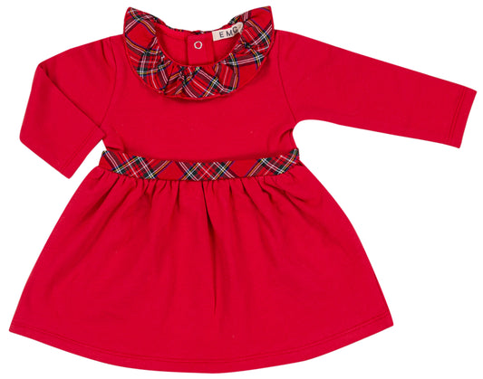 EMC Girls Red Tartan Dress AW25