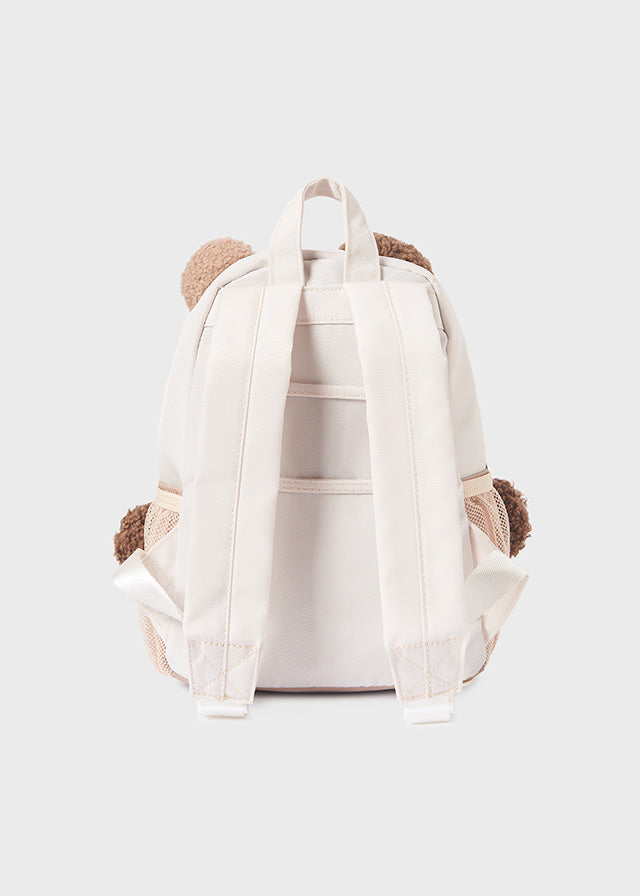 Mayoral Cream/Brown Teddy Bear Backpack AW25