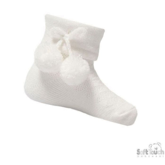 Soft Touch Boys Pom Ankle Sock