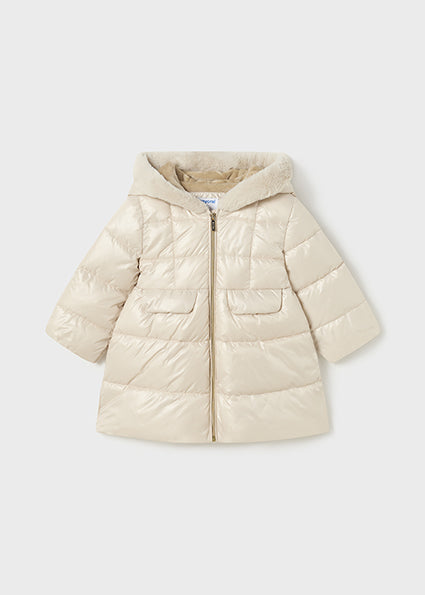 Mayoral Girls Beige Long Jacket AW24