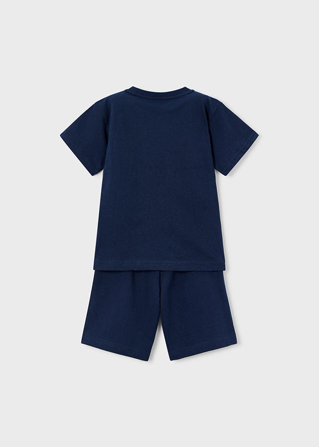 Mayoral Boys Navy Player Short Set SS26