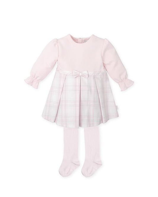 Tutto Piccolo Girls Check Dress & Tights AW24