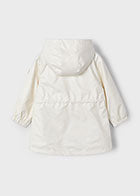 Mayoral Girls Cream Rain Jacket With Hood SS25