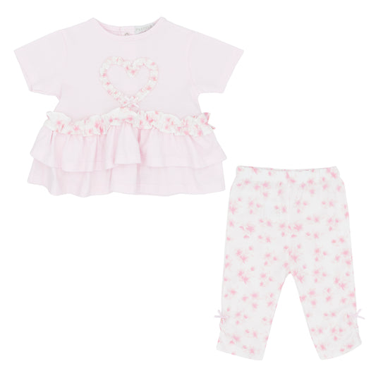 Pastels & Co Girls Peplum Legging Set (Lacey) SS25