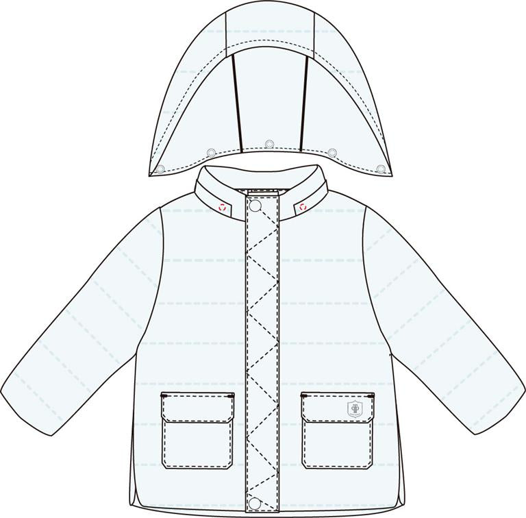 Tutto Piccolo Boys Sky Blue Winter Jacket AW24