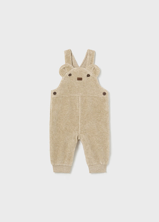 Mayoral Boys Beige Teddy Dungaree AW24