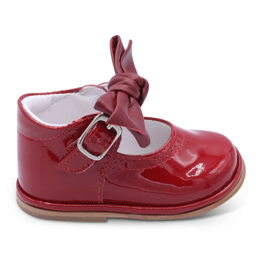 Borboleta Girls Patent Bow Shoes Victoria