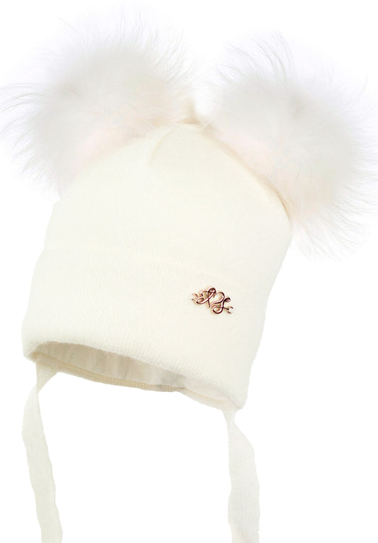 Jamiks Double Pom Hat Cream Claudine