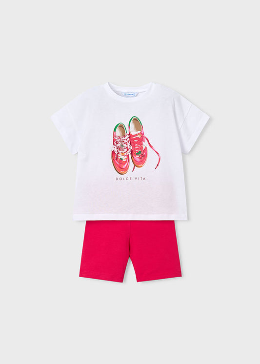 Mayoral Girls Shoe Design Cycle Short Set SS26