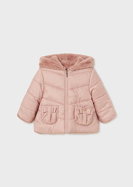 Mayoral Girls Pink Reversible Jacket AW24