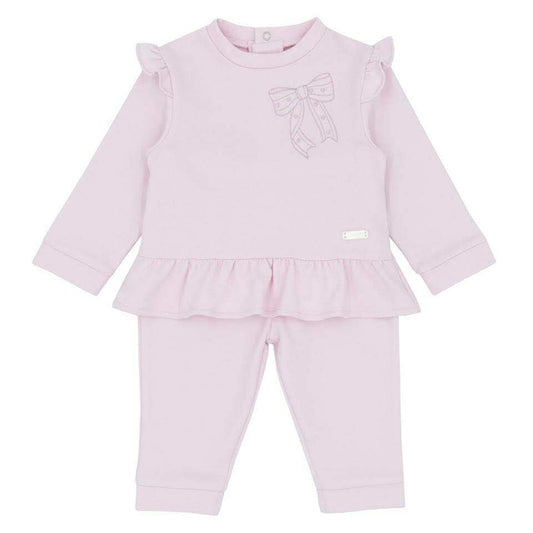 Amore Girls Pink Bow 2 Piece Set AW25