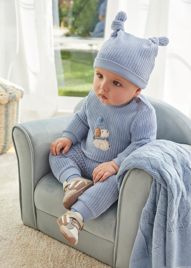 Mayoral Boys Velour Set With Hat AW24