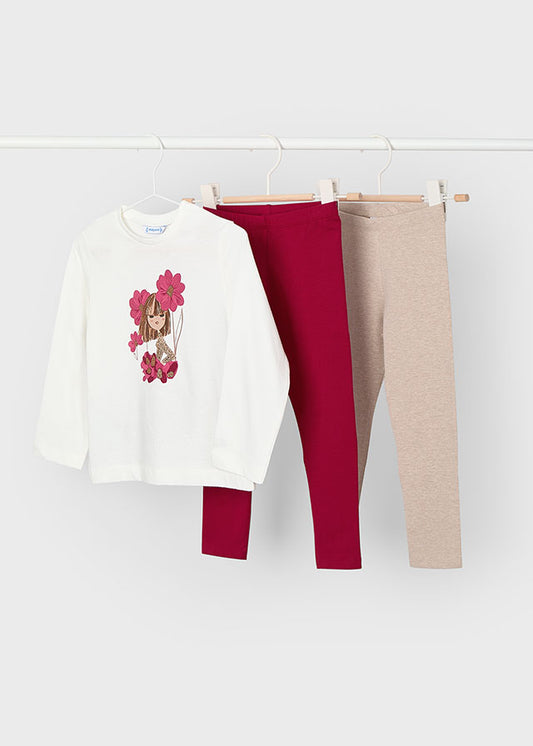 Mayoral Girls 3 Piece Legging Set AW25
