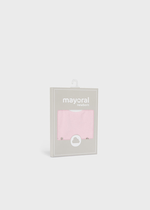 Mayoral Baby Pink or Cream Bibs With Scalloped/Frilled Edge AW25