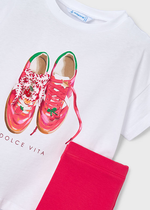 Mayoral Girls Shoe Design Cycle Short Set SS26