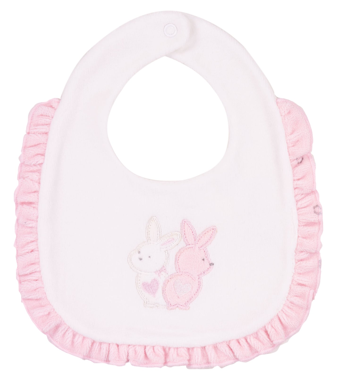 EMC Girls Velour Bib AW25 (Matching Babygrow Available)