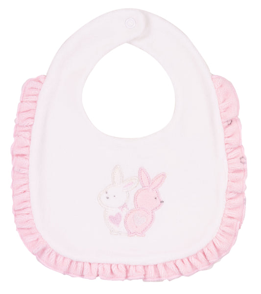 EMC Girls Velour Bib AW25 (Matching Babygrow Available)