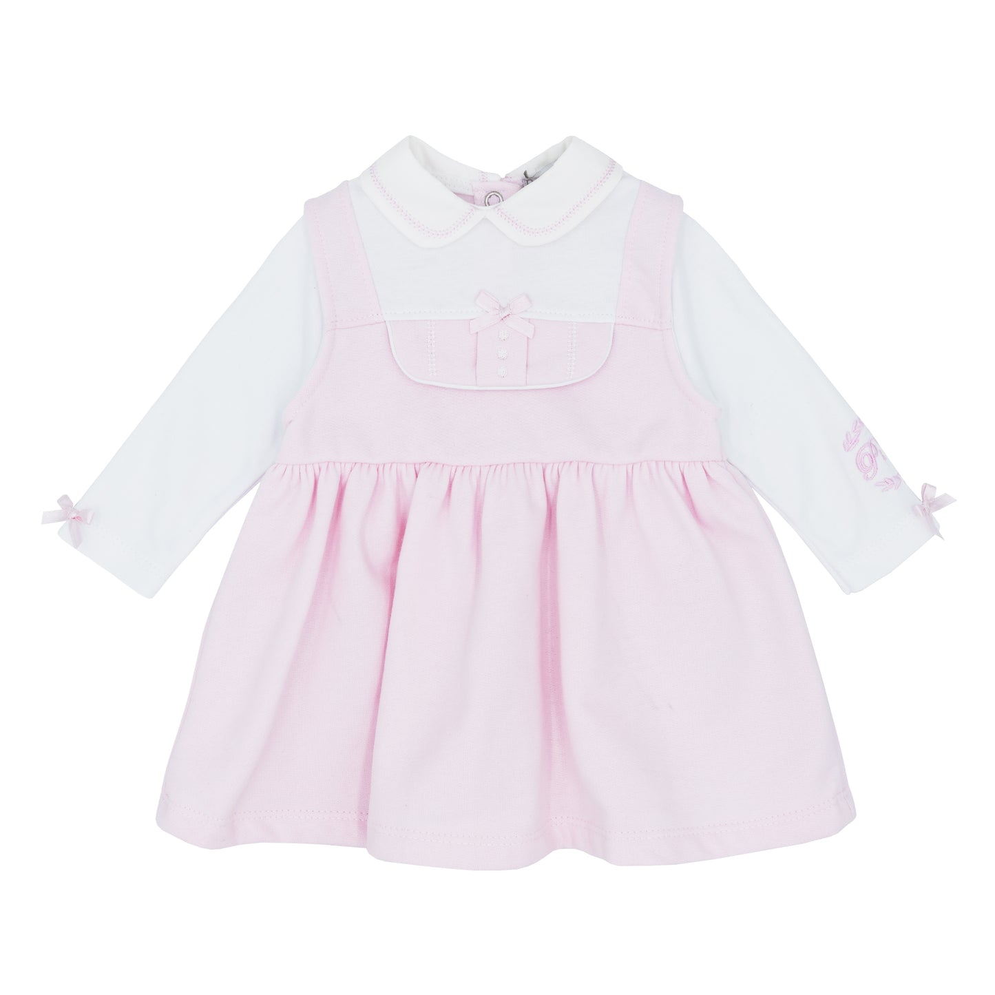 Pastels & Co Girls Pink/White Dress (Aretha) SS25