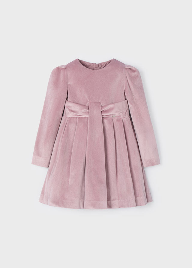 Mayoral Girls Velvet Dress Various Colours AW24