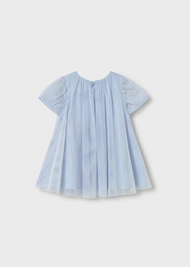 Mayoral Girls Blue Tulle Dress and Bag SS26