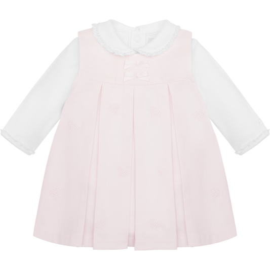 Emile Et Rose Girls 2 Piece Pinafore And Peter Pan Collar Vest Kendall AW25