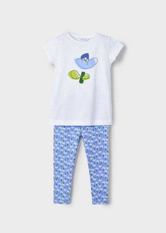 Mayoral Girls Blue Legging Set SS25