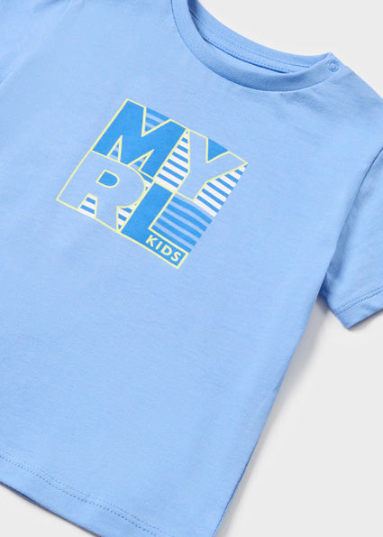 Mayoral Boys Blue T-Shirt And Short Set SS24