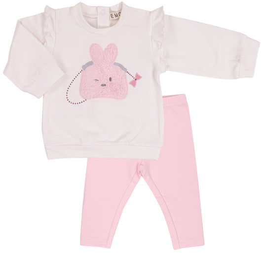EMC Girls Pink/ Cream Jumper And Legging Set AW25