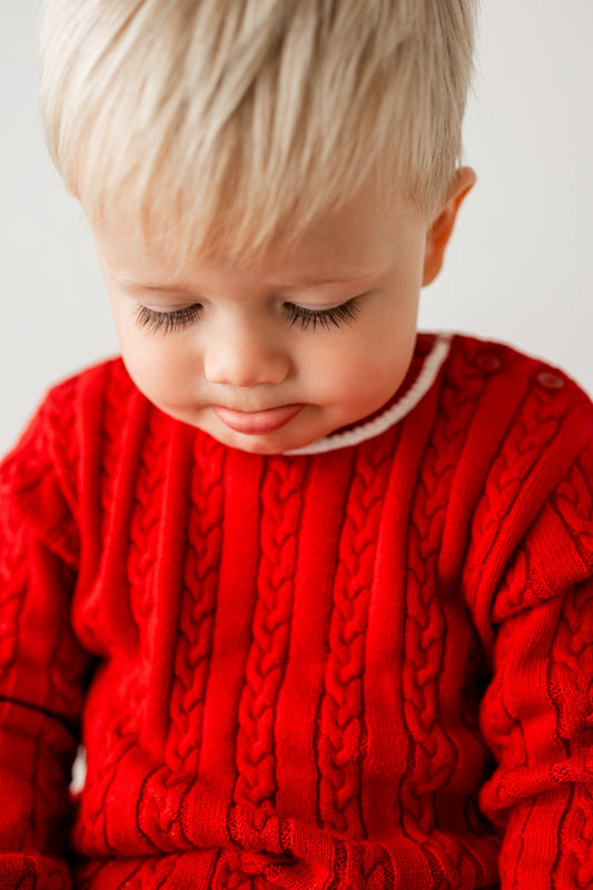 Pastels & Co Boys Cable Knit Jumper Alfredo AW25