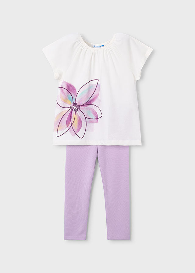 Mayoral Girls Lilac Legging Set SS26