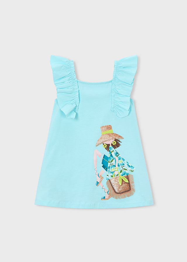 Mayoral Girls Mint Green Dress SS26