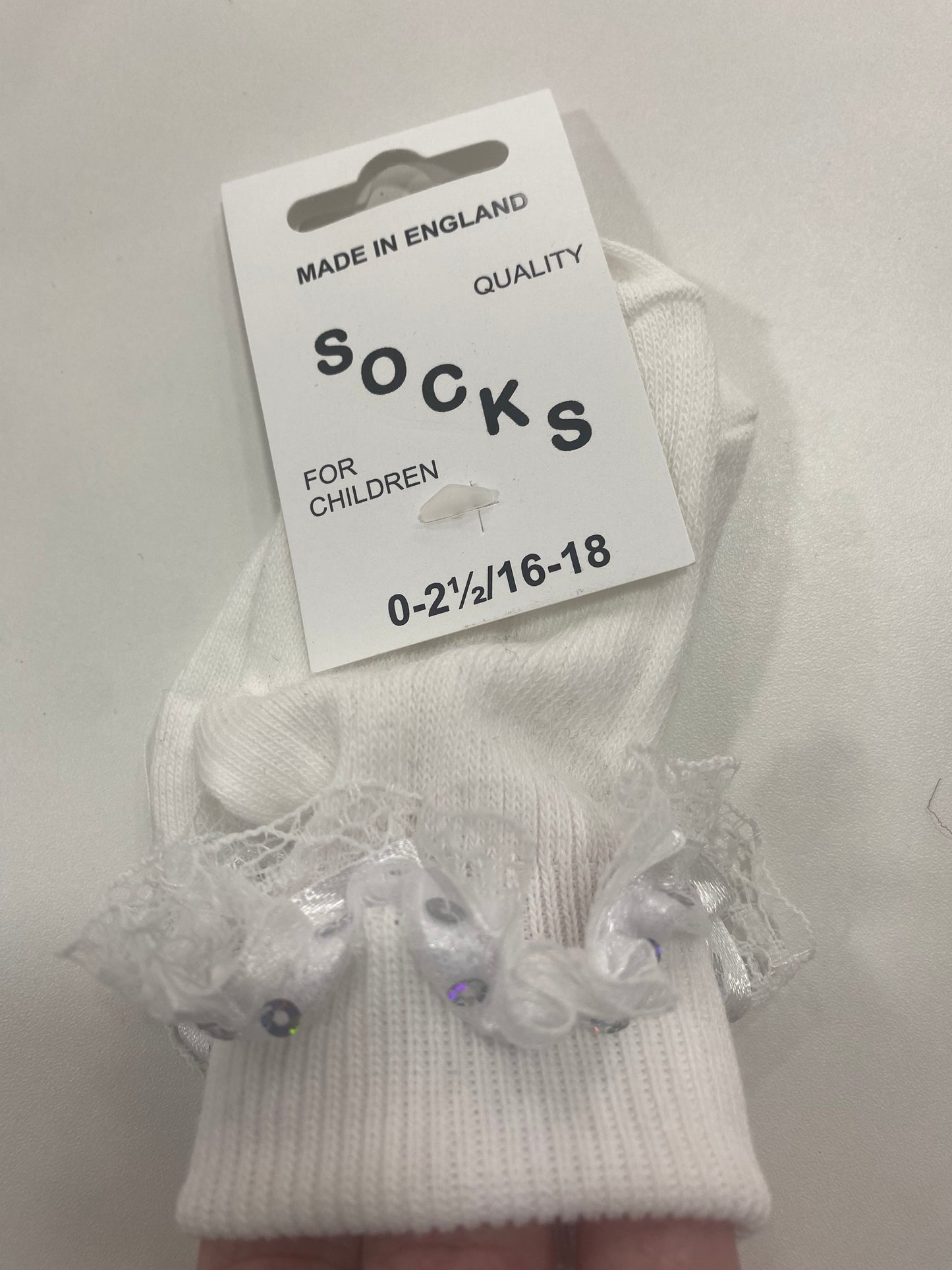 Harvey Sox Girls Sequins Lace Socks