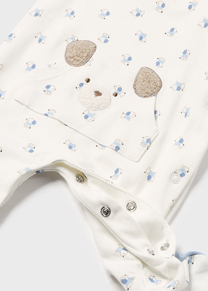 Mayoral Boys Babygrow Winter White Print AW24