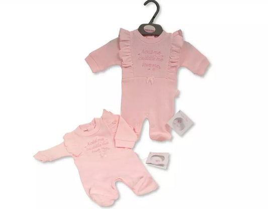 Tiny Chick Baby Pink Babygrow (Premature)