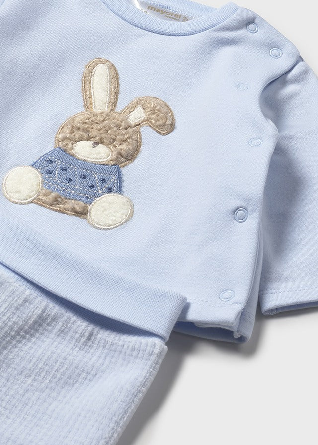 Mayoral Baby Boys 2 Piece Baby Blue Set AW25