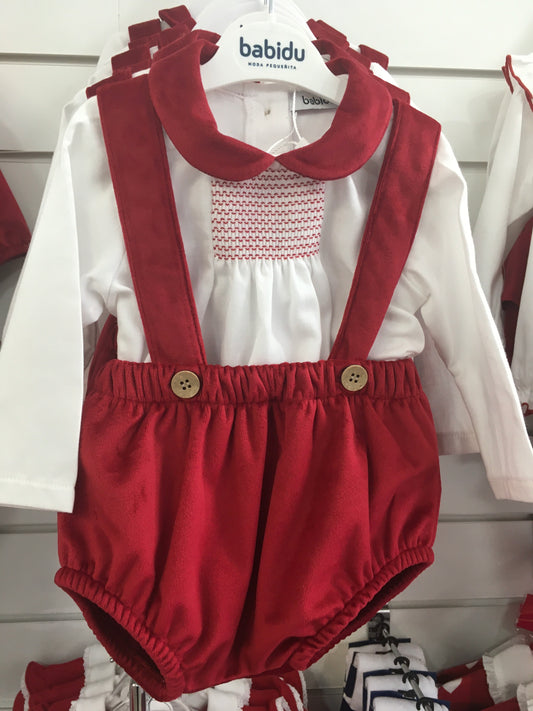 Babidu Boys Jam Pant Set With Braces AW25