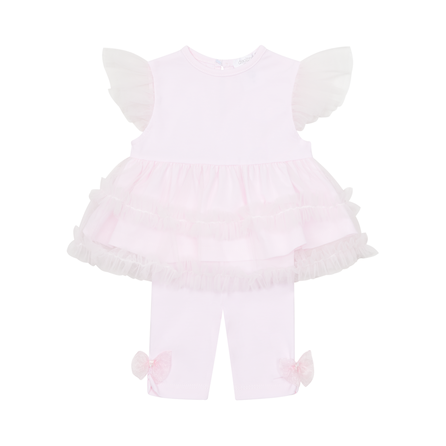 Deolinda Girls Pink Tulle Legging Set (Juliette) SS25