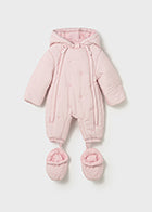 Mayoral Girls Pink Snowsuit AW25