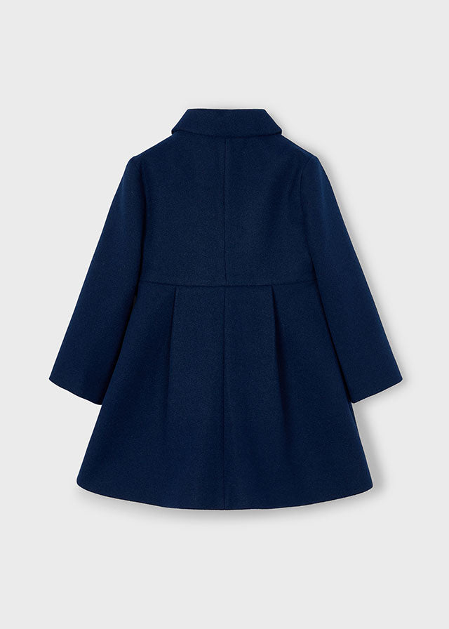 Mayoral Girls Navy Wool Coat AW25