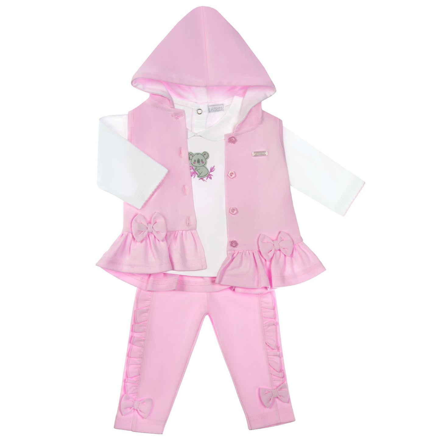 Amore Girls 3 Piece Set With Gilet AW24