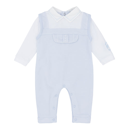 Pastels & Co Boys Mock Dungaree Romper (Albion) SS25